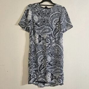 Dex Patterned Bow Shift Dress